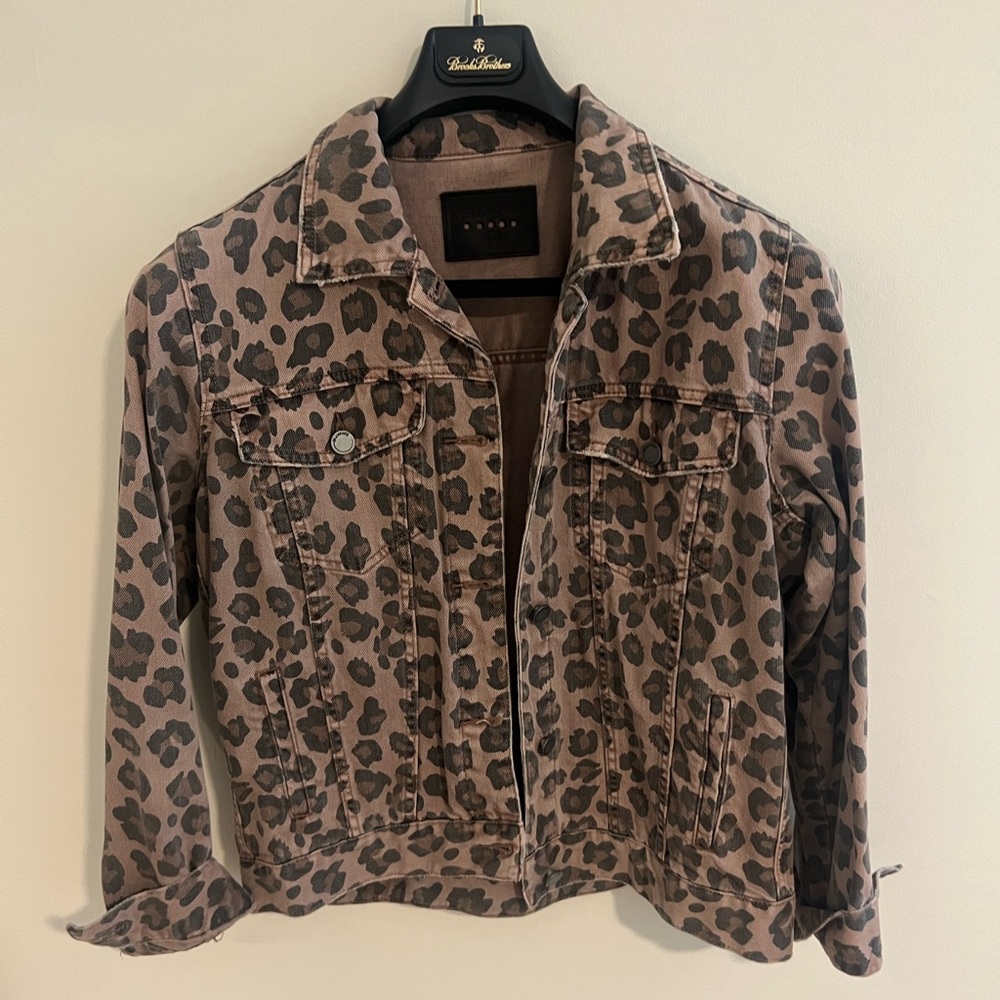 Blank NYC size M cheetah denim jacket